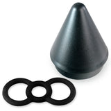 Single Black Slippery Silicone Premium Loop Handle Tension Ring w/ Loader Cone "#4" - .6"