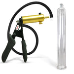 LeLuv® Ultima Premium Penis Pump - Black Silicone Grip and Hose - Round Flange Cylinders