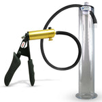 LeLuv® Ultima Premium Penis Pump - Black Silicone Grip and Hose - Wide Flange Cylinders