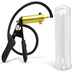 LeLuv® Ultima Premium Penis Pump - Black Silicone Grip and Hose - Round Flange Cylinders