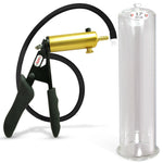 LeLuv® Ultima Premium Penis Pump - Black Silicone Grip and Hose - Round Flange Cylinders