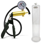 LeLuv® Ultima Premium Penis Pump - Black Silicone Grip and Hose - Round Flange Cylinders