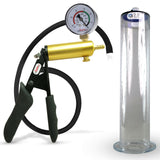 LeLuv® Ultima Premium Penis Pump - Black Silicone Grip and Hose - Wide Flange Cylinders
