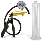 LeLuv® Ultima Premium Penis Pump - Black Silicone Grip and Hose - Round Flange Cylinders