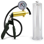 LeLuv® Ultima Premium Penis Pump - Black Silicone Grip and Hose - Round Flange Cylinders