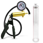 LeLuv® Ultima Premium Penis Pump - Black Silicone Grip and Hose - Round Flange Cylinders