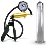 LeLuv® Ultima Premium Penis Pump - Black Silicone Grip and Hose - Wide Flange Cylinders