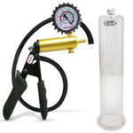 LeLuv® Ultima Premium Penis Pump - Black Silicone Grip and Hose - Round Flange Cylinders