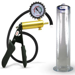 LeLuv® Ultima Premium Penis Pump - Black Silicone Grip and Hose - Wide Flange Cylinders