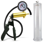 LeLuv® Ultima Premium Penis Pump - Black Silicone Grip and Hose - Round Flange Cylinders