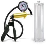 LeLuv® Ultima Premium Penis Pump - Black Silicone Grip and Hose - Round Flange Cylinders
