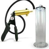 LeLuv® Ultima Premium Penis Pump - Black Silicone Grip and Hose - Wide Flange Cylinders