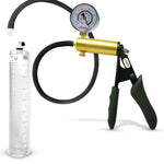 LeLuv® Ultima Premium Penis Pump - Black Silicone Grip and Hose - Round Flange Cylinders