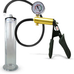 LeLuv® Ultima Premium Penis Pump - Black Silicone Grip and Hose - Wide Flange Cylinders