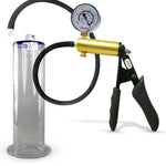 LeLuv® Ultima Premium Penis Pump - Black Silicone Grip and Hose - Wide Flange Cylinders