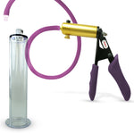 Penis Pump LeLuv ULTIMA Handle & Hose Silicone Ergonomic Grips, Silicone Hose with WIDE FLANGE Cylinder