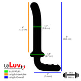 Bundle 3 Pyrex Glass Dildo Gift Set Anal & Vaginal Sex Toy Kit Purple Lust
