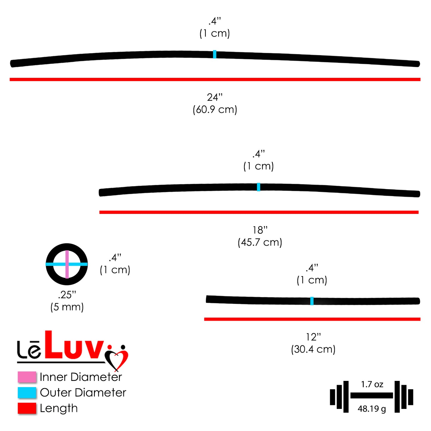 Clear Hose & Quick-Disconnect Male O-Ring Fitting for Vacuum Pumps | Choose Length