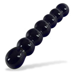 LeLuv Dildo Glass 6.5 inch Bent Bubble Wand Bundle with Premium Padded Pouch