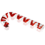 LeLuv Glass Candy Cane Classic Smooth Beginner Dildo