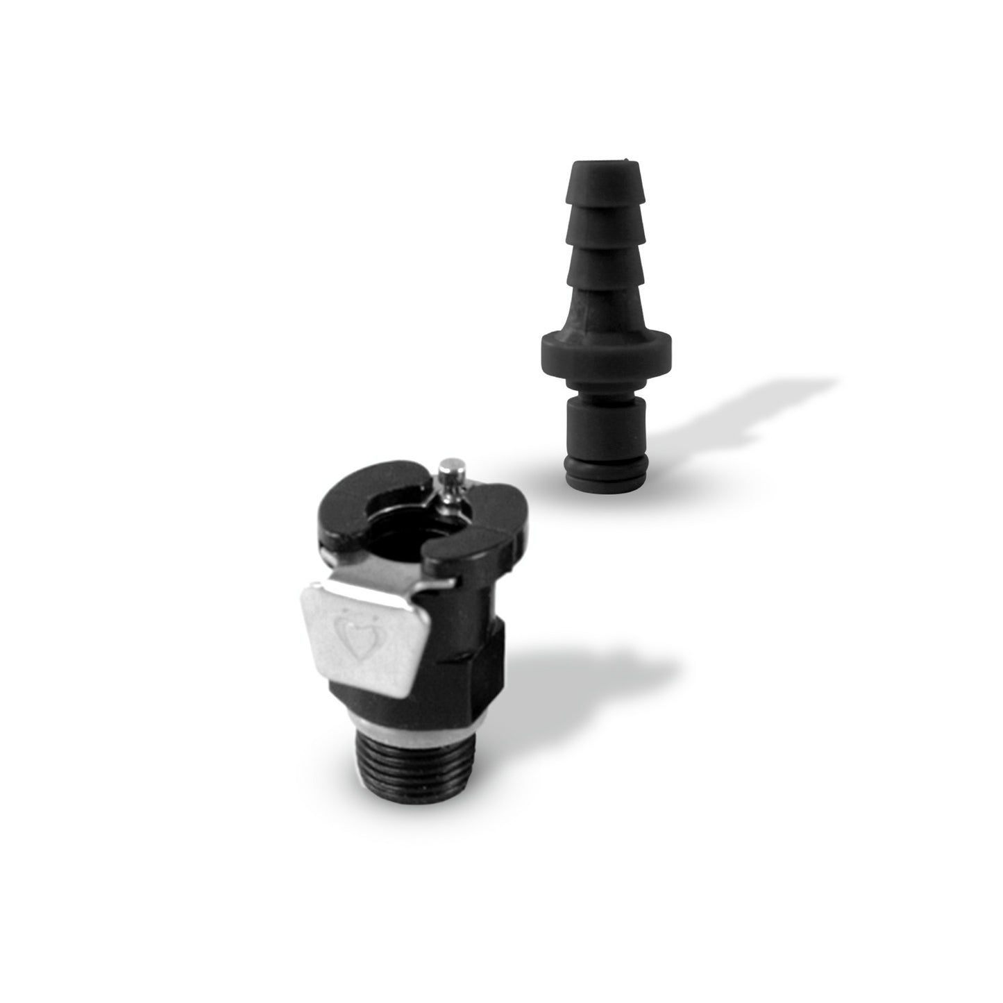 Quick-Release Vacuum Fitting SET - 1/4" Barbed Male to Threaded Female