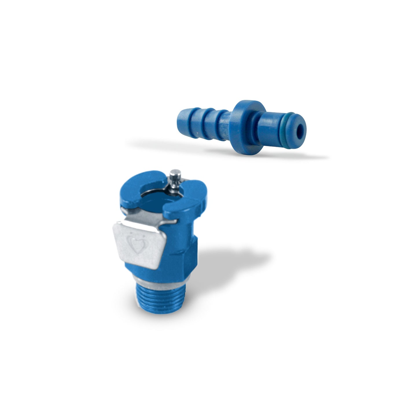 Quick-Release Vacuum Fitting SET - 1/4" Barbed Male to Threaded Female