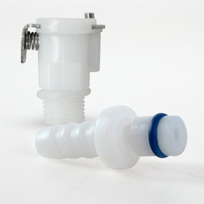 Quick-Release Vacuum Fitting SET - 1/4" Barbed Male to Threaded Female
