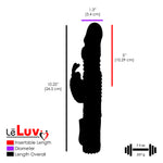 Thrusting Rabbit Vibrator | Dual Action Butterfly Clitoral Stimulator | Battery-Powered