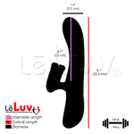 Rabbit Vibrator Rotating Fan Clitoral Tickler Smooth Silicone Rechargable