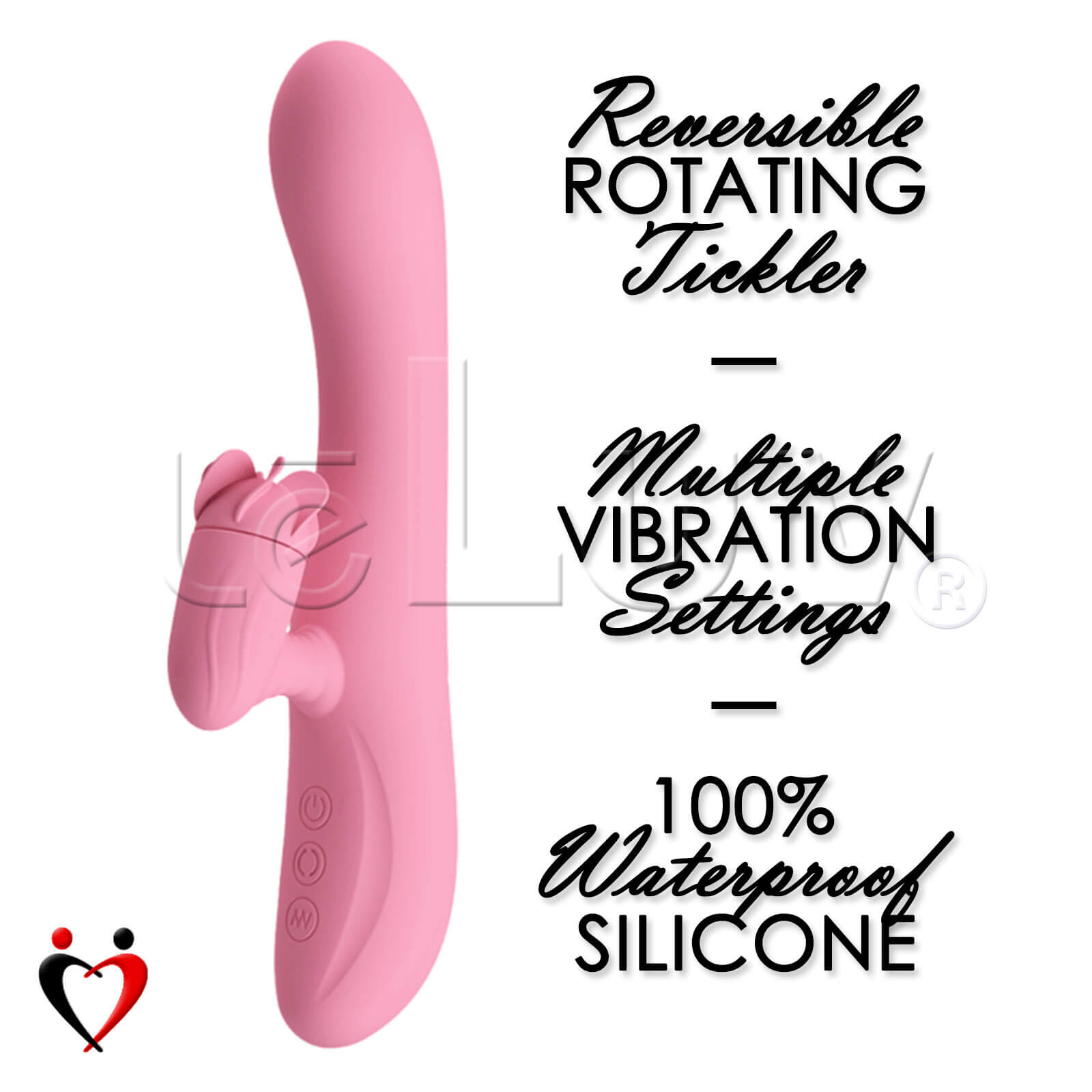 Rabbit Vibrator Rotating Fan Clitoral Tickler Smooth Silicone Recharge Rabbit Vibrator Rotating Fan Clitoral Tickler Smooth Silicone Recharge