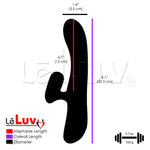 Rabbit Vibrator Rotating Nubs Clitoral Tickler Smooth Silicone Rechargable