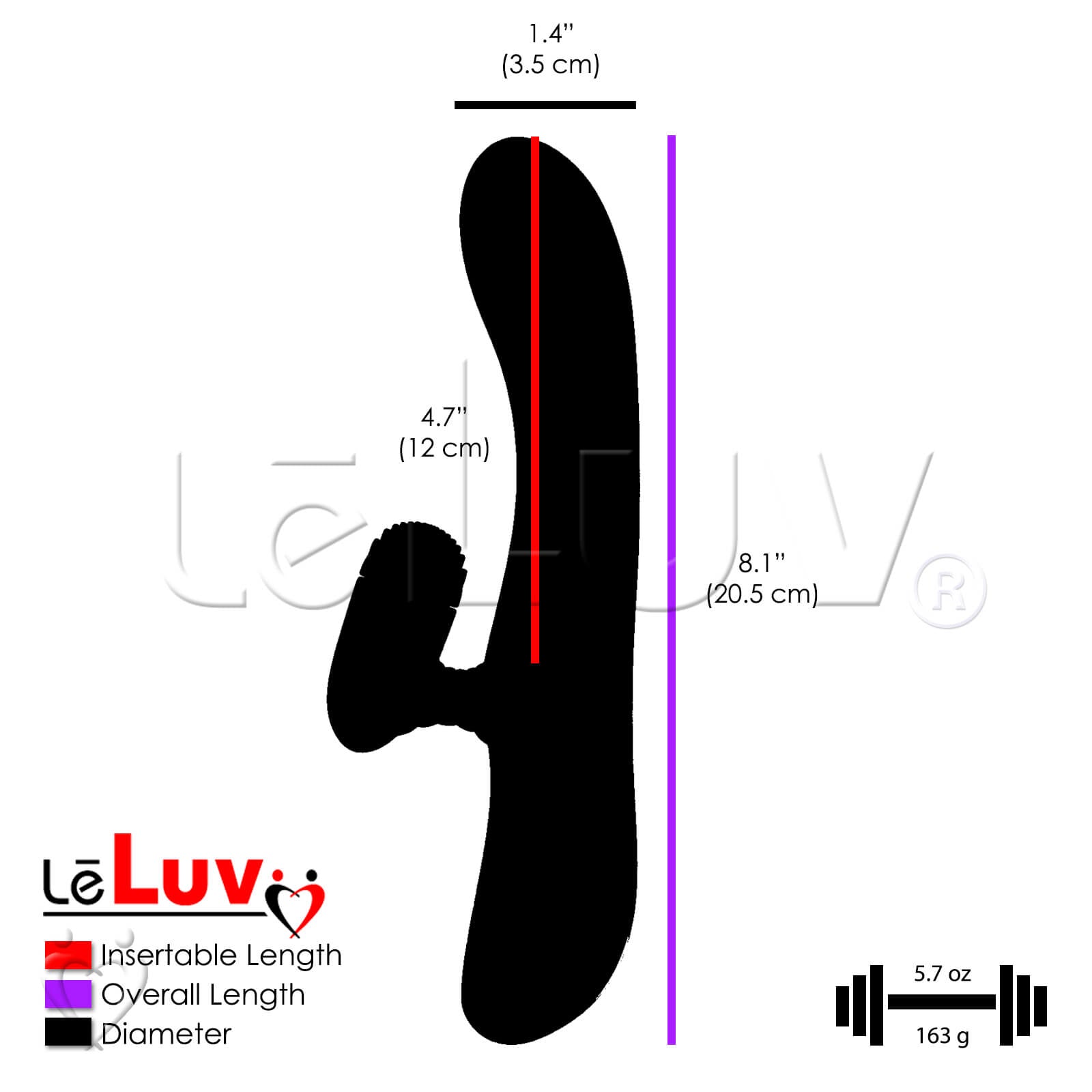 Rabbit Vibrator Rotating Nubs Clitoral Tickler Smooth Silicone Rechargable