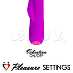 Rabbit Vibrator Flexible 12 Mode USB Rechargable Smooth Silicone