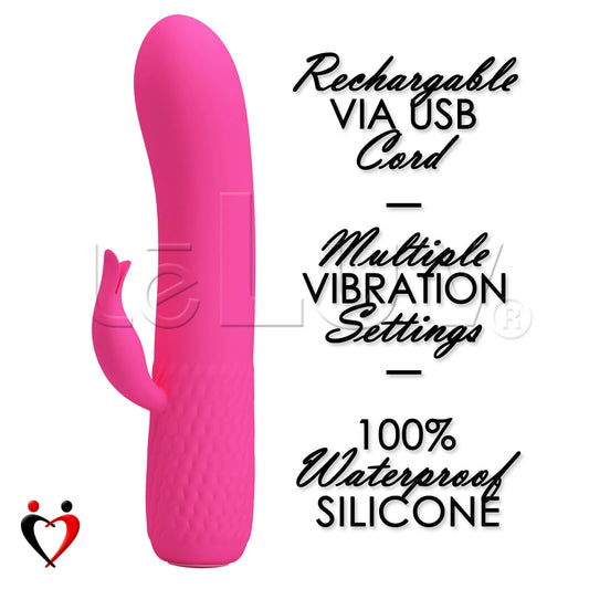 Rabbit Vibrator Flexible 12 Mode USB Rechargable Smooth Silicone