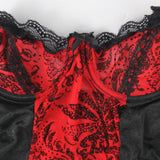 Magician Assistant Lingerie Shaping Corset Lace Up Hot Dress Garter