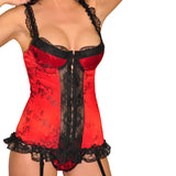 Miss Valentine Lingerie Slimming Corset Lace Strapless Bustier String