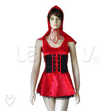 Roleplay Lil Red Riding Hood Halloween Costume Fairytale Outfit Set