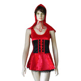 Roleplay Lil Red Riding Hood Halloween Costume Fairytale Outfit Set