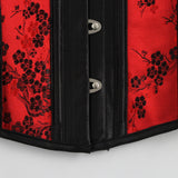 Sultry Seductress Red Bustier Lingerie Boned Corset Set Plus Sizes