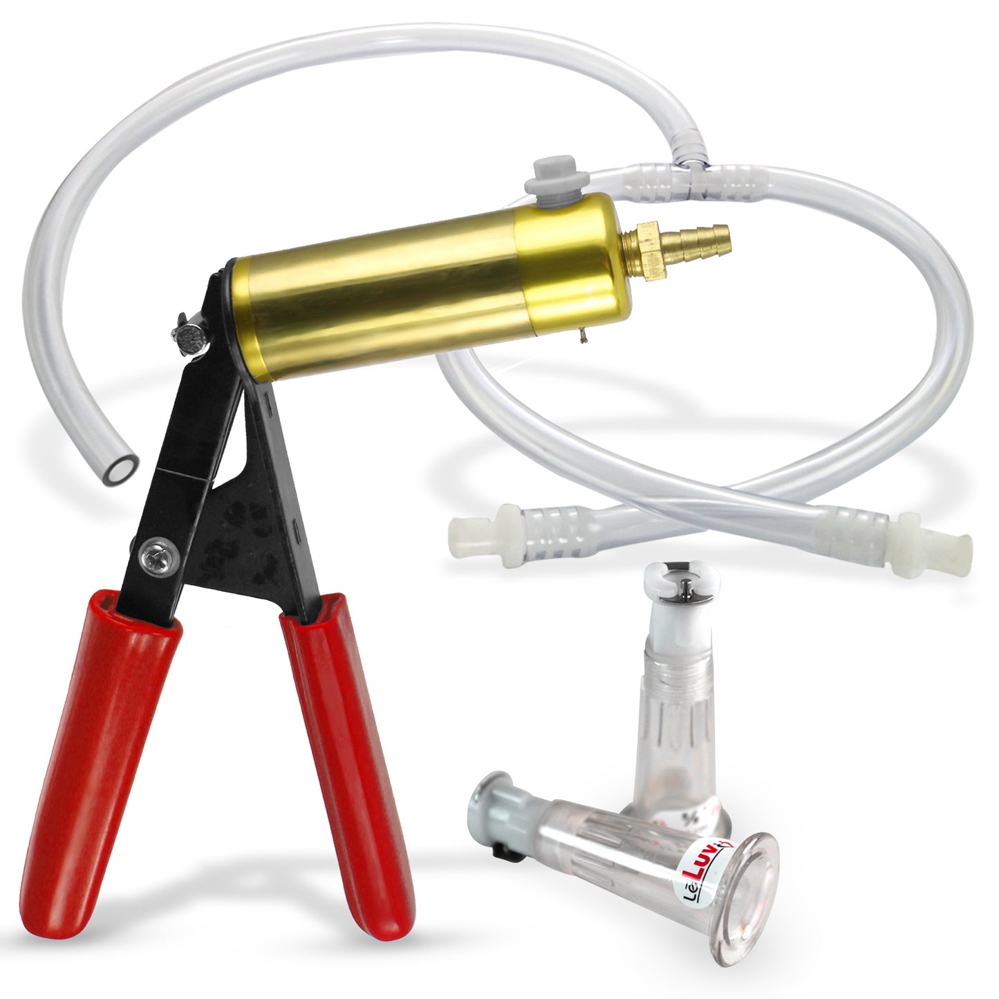 Nipple Pump ULTIMA | Rubber Padded Handle with Clear Hose