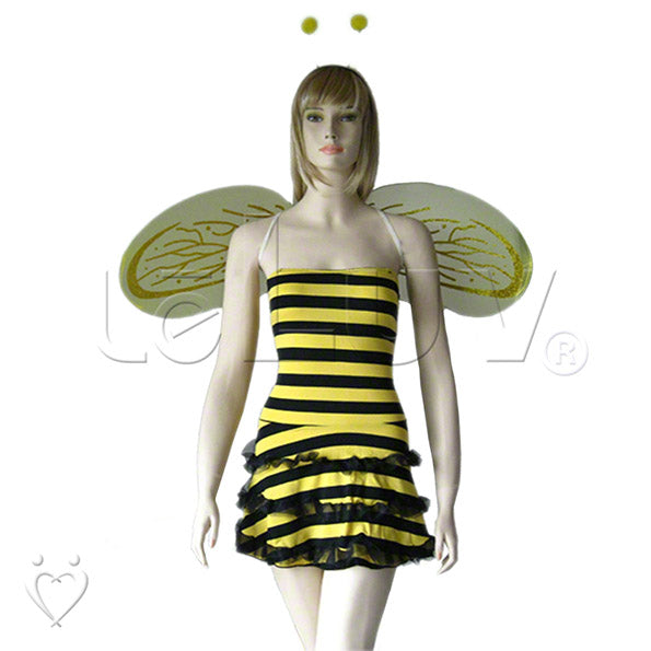 Costume Roleplay Busy Bee Honey Fly Halloween