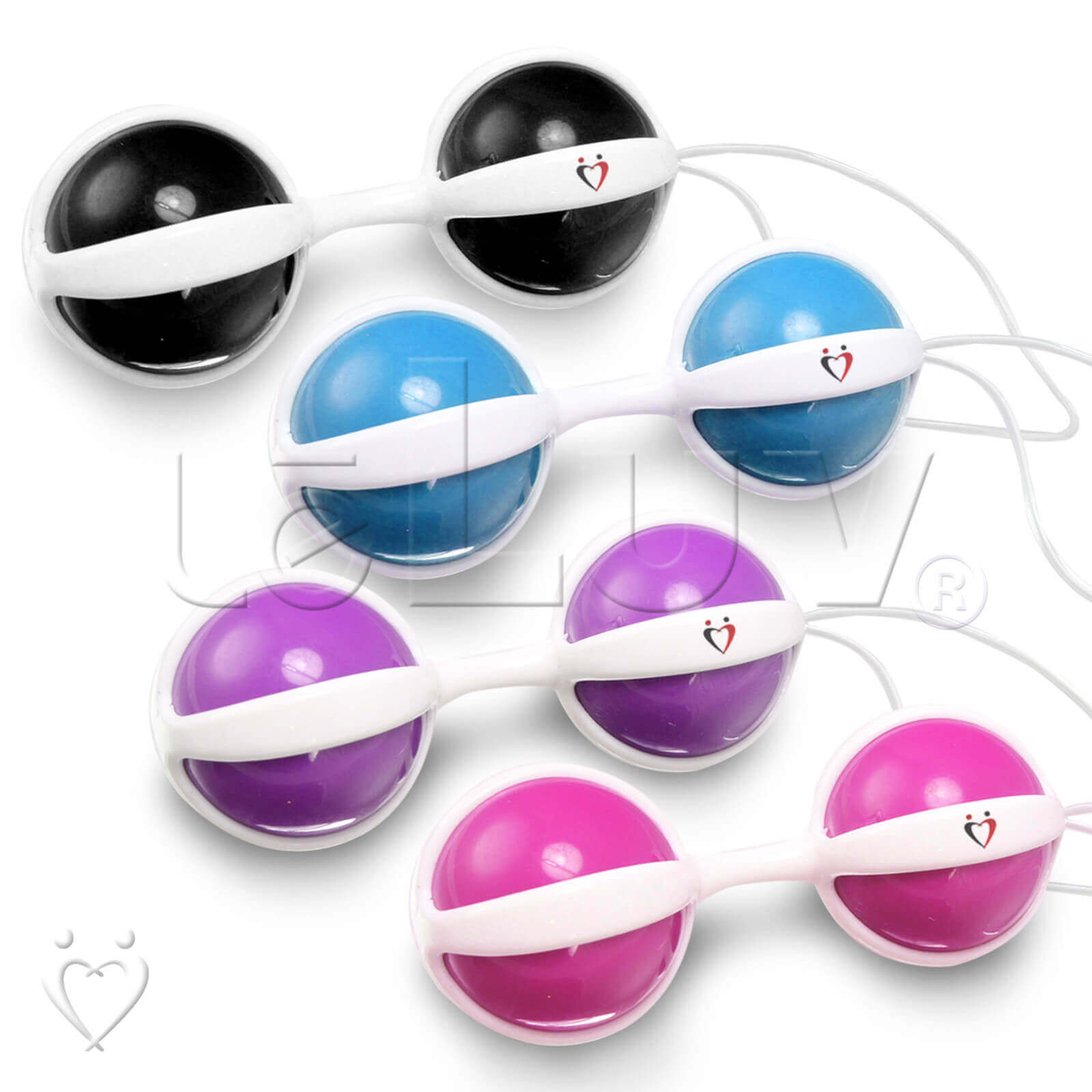 Duotone Ben Wa Balls / Kegel Exercise 1.5 Inch  Kodi Distributing LLC