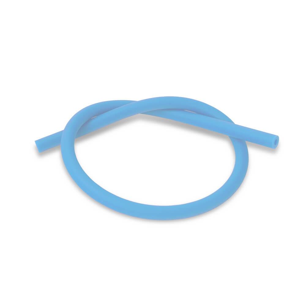 Uncoated Silicone Hose Light Color & Male Fitting for Vacuum Pumps | Choose Length