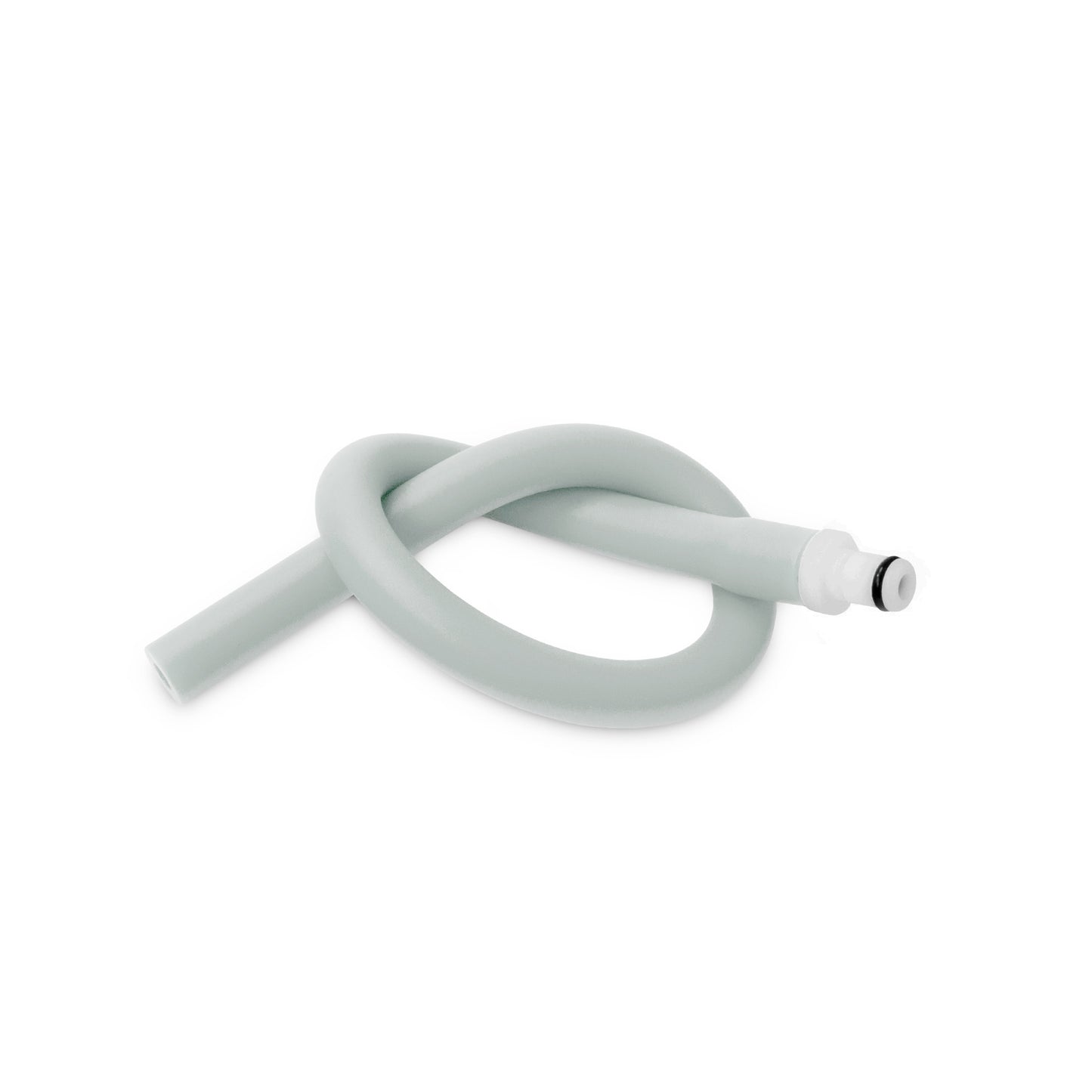 Uncoated Silicone Hose Light Color & Male Fitting for Vacuum Pumps | Choose Length