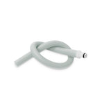 Uncoated Silicone Hose Light Color & Male Fitting for Vacuum Pumps | Choose Length
