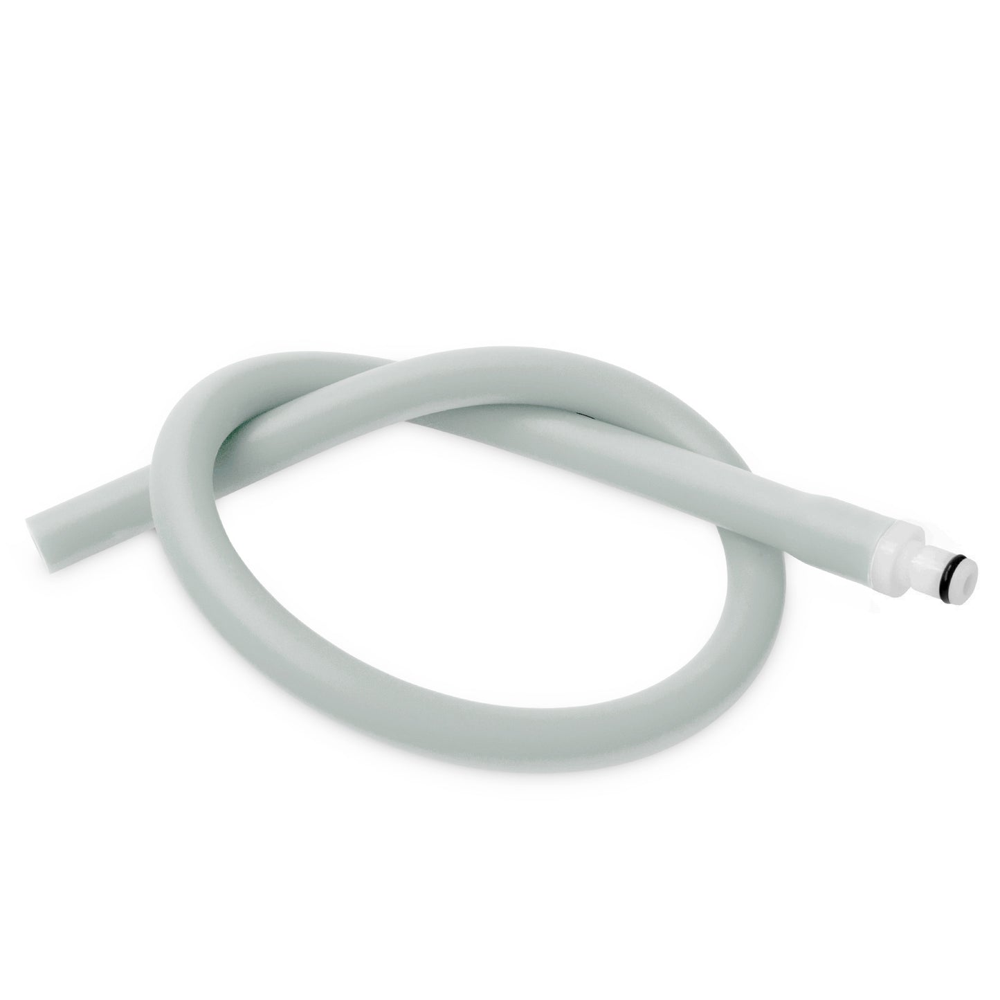Uncoated Silicone Hose Light Color & Male Fitting for Vacuum Pumps | Choose Length