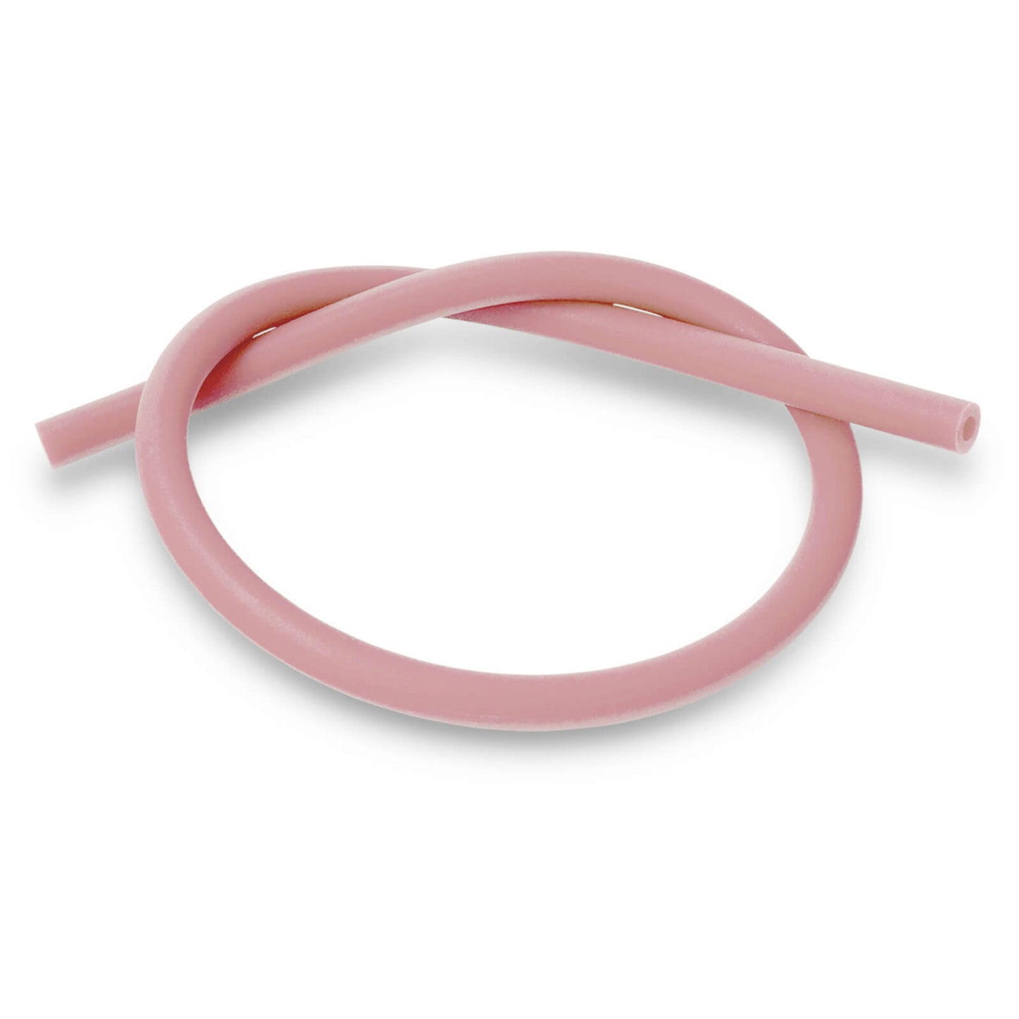 Uncoated Silicone Hose Light Color & Male Fitting for Vacuum Pumps | Choose Length