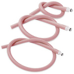 Uncoated Silicone Hose Light Color & Male Fitting for Vacuum Pumps | Choose Length