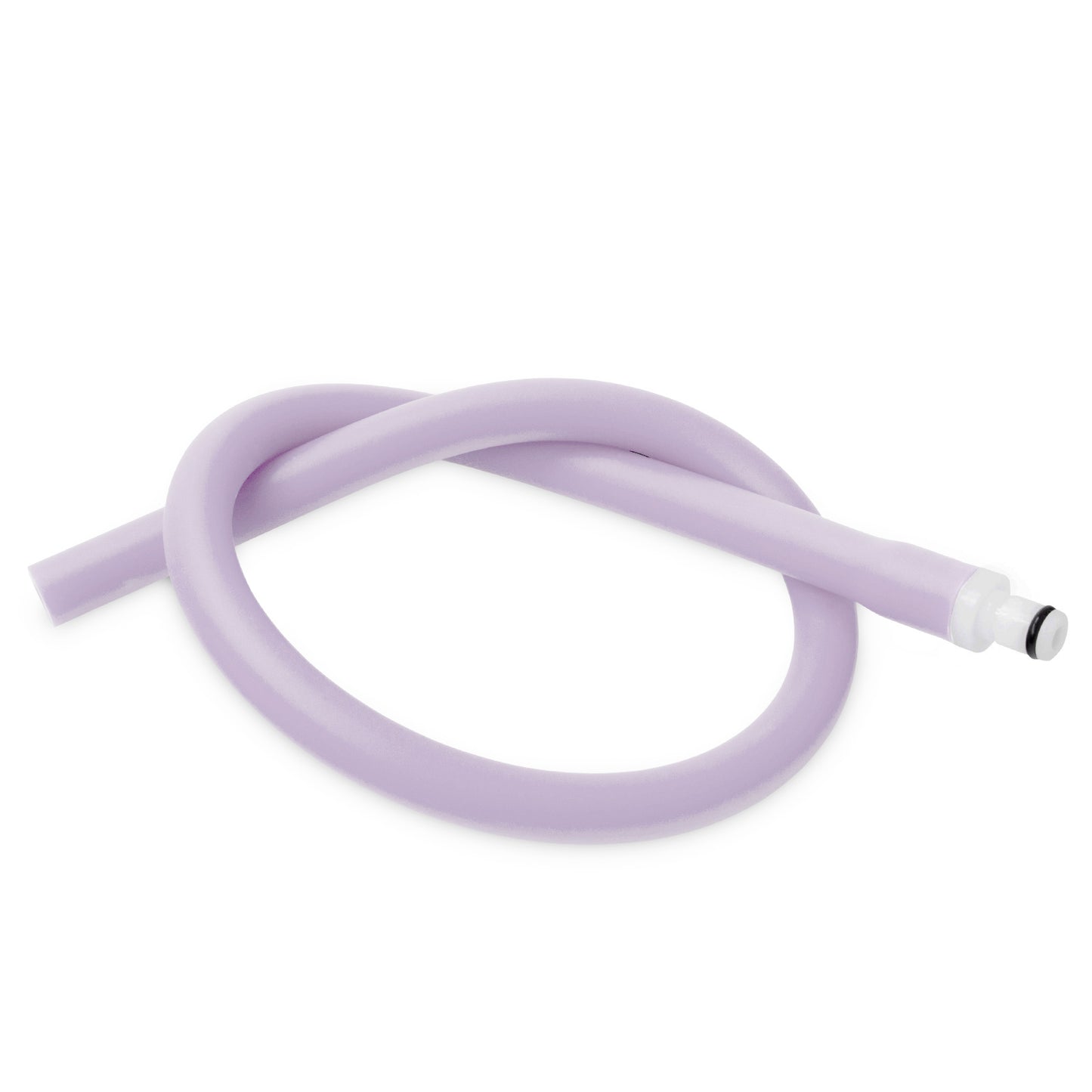 Uncoated Silicone Hose Light Color & Male Fitting for Vacuum Pumps | Choose Length