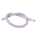 Uncoated Silicone Hose Light Color & Male Fitting for Vacuum Pumps | Choose Length